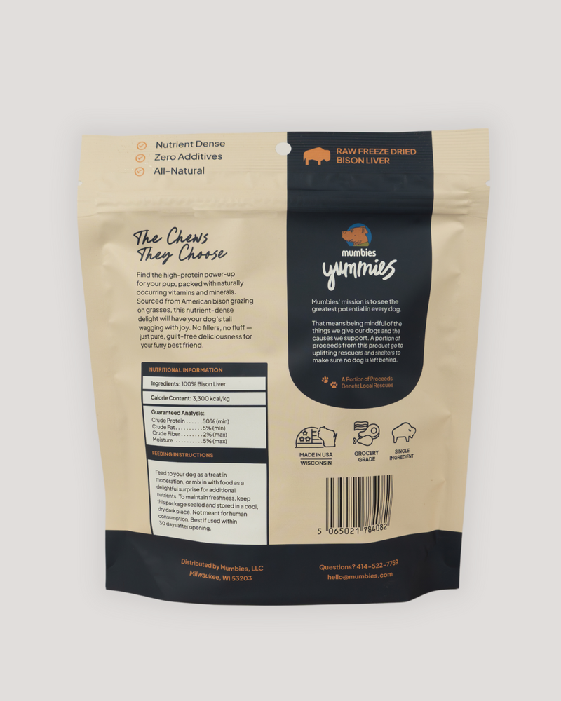 Load image into Gallery viewer, Yummies Bison Liver Treats