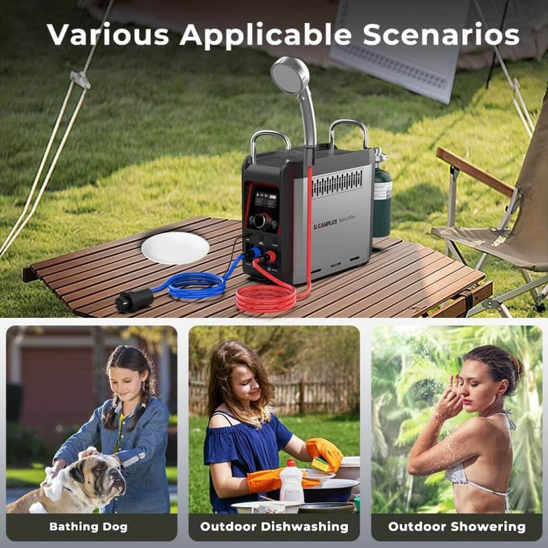 Load image into Gallery viewer, Camplux Nano 3 Pro Portable Propane Hot Water System