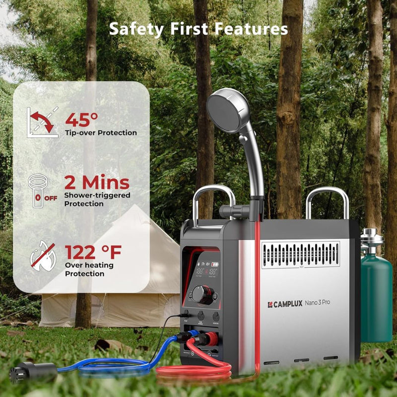 Load image into Gallery viewer, Camplux Nano 3 Pro Portable Propane Hot Water System