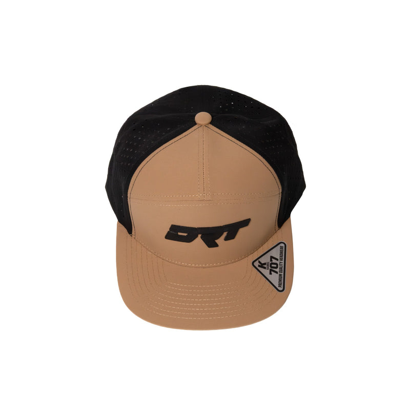 Load image into Gallery viewer, DRT Motorsports Recharged Series Snap-back Hat - Desert-Sand/Black
