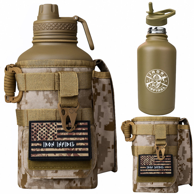 Load image into Gallery viewer, 64oz Battle Bottle Water Bottles