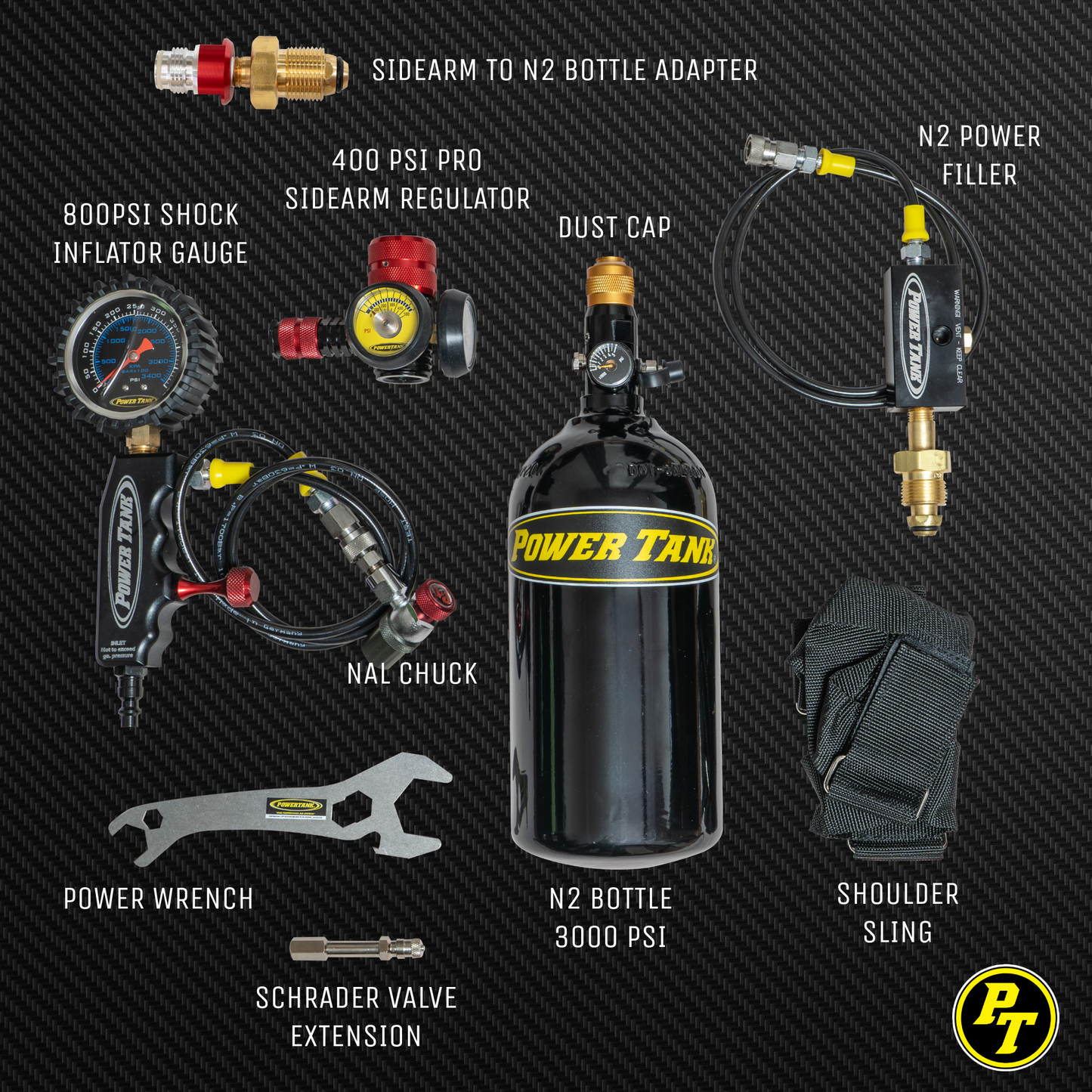Shock Boss ™ V2 - Portable Nitrogen Shock Tuning Kit