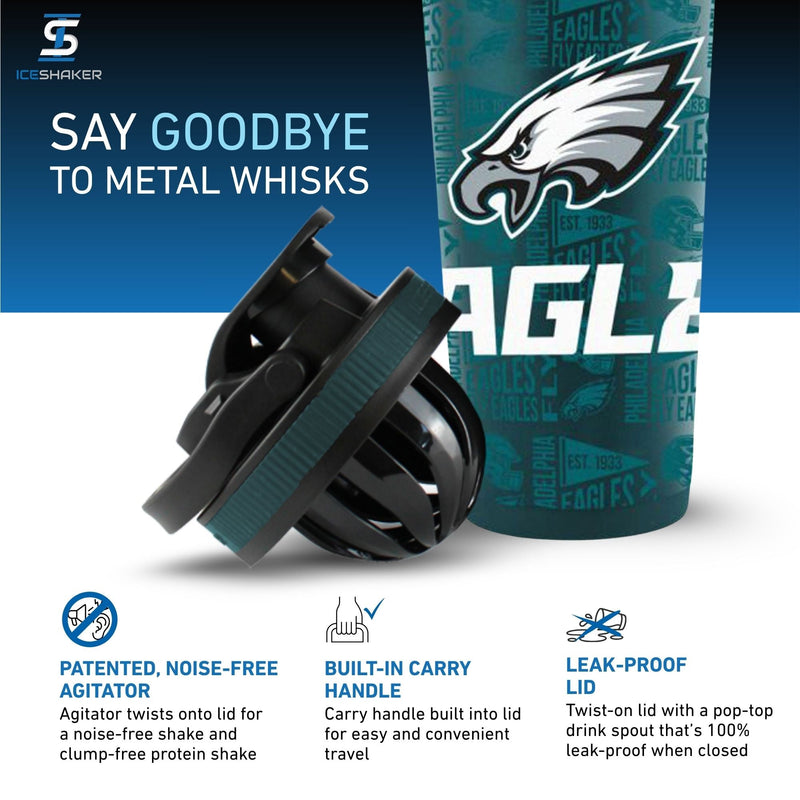 Load image into Gallery viewer, Officially Licensed Philadelphia Eagles 26oz Ice Shaker