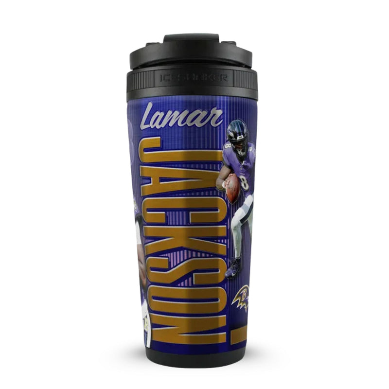 Load image into Gallery viewer, Officially Licensed Baltimore Ravens 26oz Ice Shaker