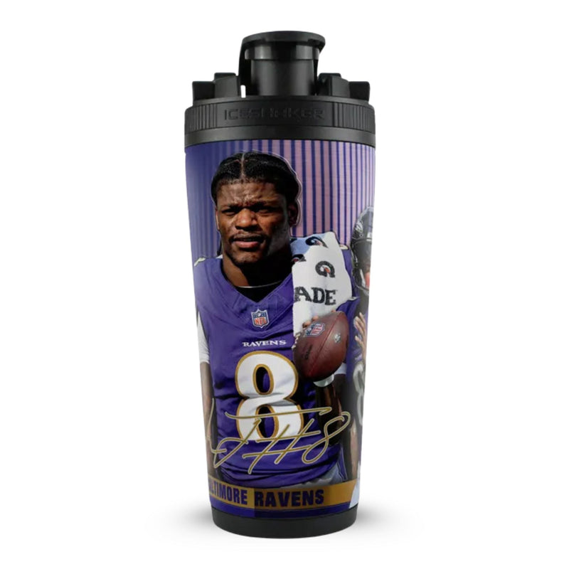 Load image into Gallery viewer, Officially Licensed Baltimore Ravens 26oz Ice Shaker