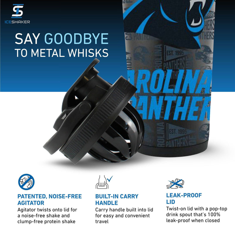 Load image into Gallery viewer, Officially Licensed Carolina Panthers 4D Ice Shaker