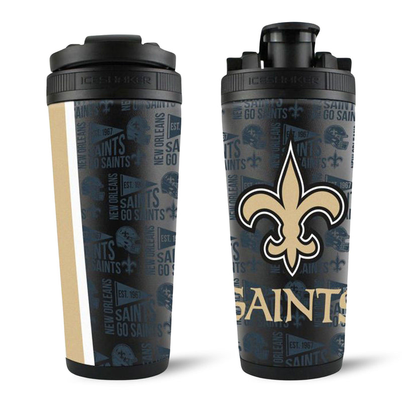 Load image into Gallery viewer, Officially Licensed New Orleans Saints 26oz Ice Shaker