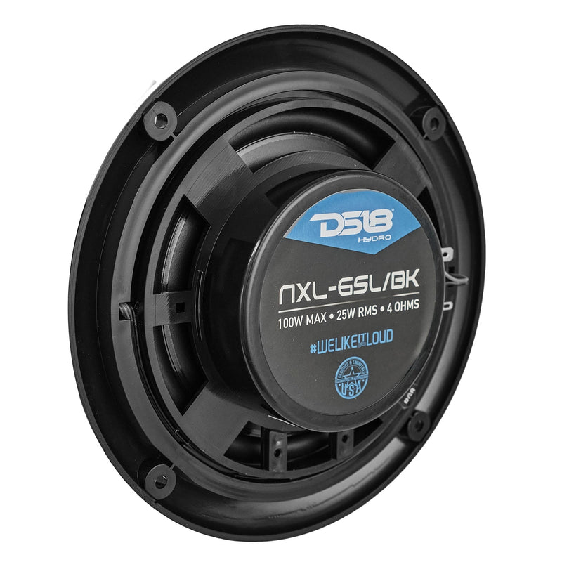 Load image into Gallery viewer, NXL 6.5" 2-Way Coaxial Marine Shallow Speaker With LED RGB Lights 25 Watts Rms 4-Ohm