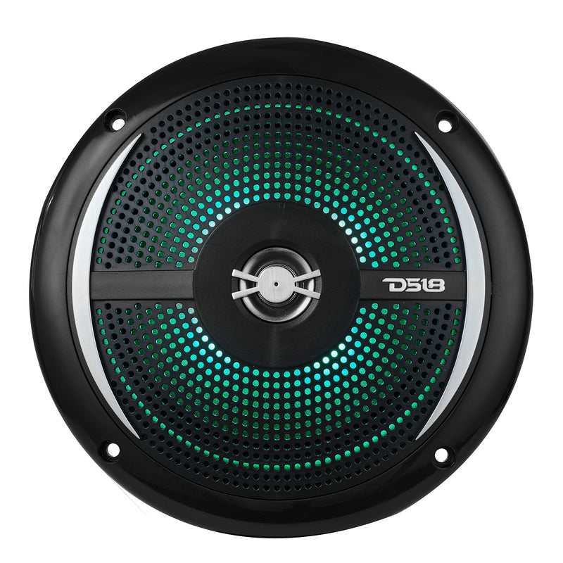 Load image into Gallery viewer, NXL 6.5" 2-Way Coaxial Marine Shallow Speaker With LED RGB Lights 25 Watts Rms 4-Ohm