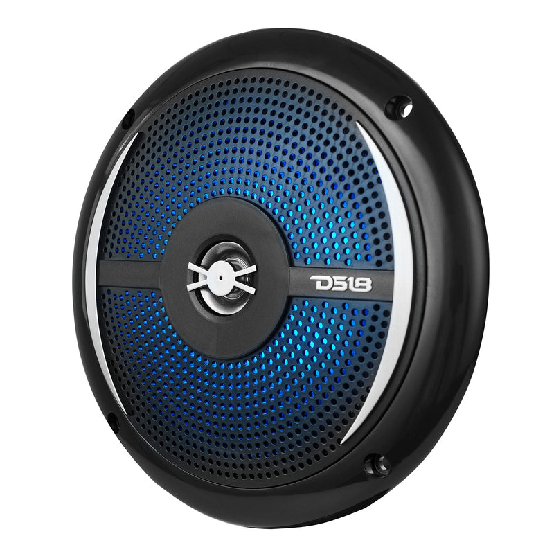 Load image into Gallery viewer, NXL 6.5" 2-Way Coaxial Marine Shallow Speaker With LED RGB Lights 25 Watts Rms 4-Ohm