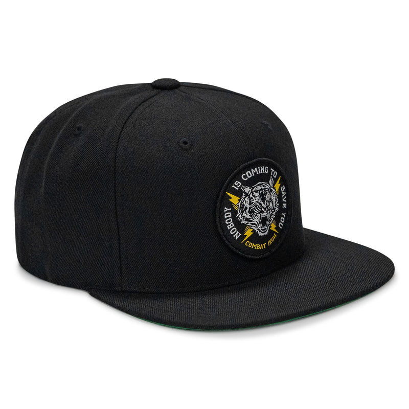 Load image into Gallery viewer, Nobody Is Coming To Save You FlatBill SnapBack Hat