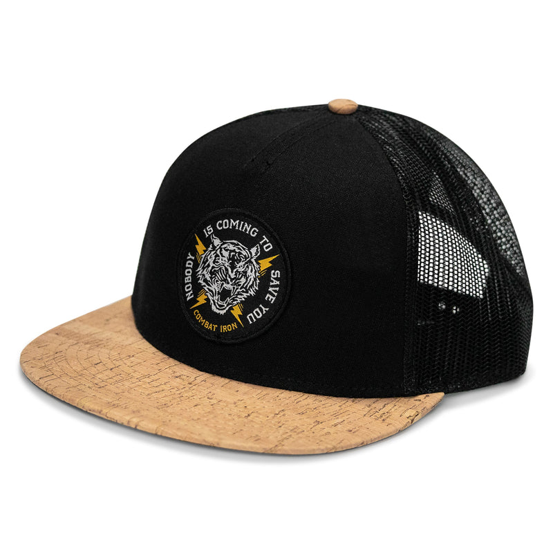 Load image into Gallery viewer, Nobody Is Coming To Save You FlatBill SnapBack Hat