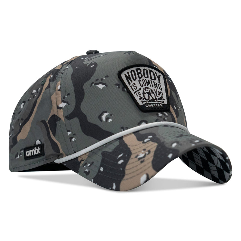 Load image into Gallery viewer, Nobody Is Coming To Save You Skull Patch Waterproof Weekender Snapback