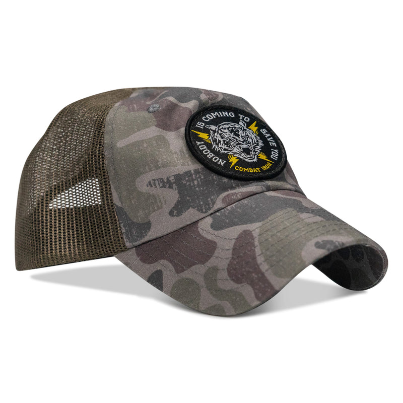Load image into Gallery viewer, Nobody is Coming To Save You Patch Tactical Ripstop Mesh Snapback Hat
