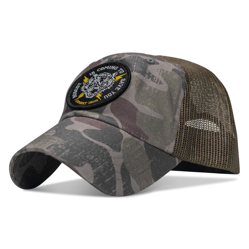 Load image into Gallery viewer, Nobody is Coming To Save You Patch Tactical Ripstop Mesh Snapback Hat