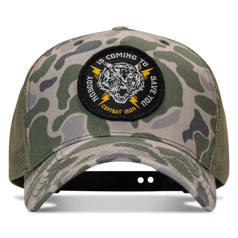 Load image into Gallery viewer, Nobody Is Coming To Save You Patch Snapback Hat