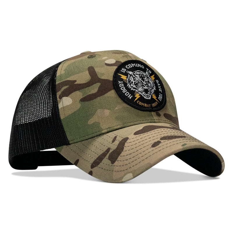 Load image into Gallery viewer, Nobody Is Coming To Save You Patch Snapback Hat