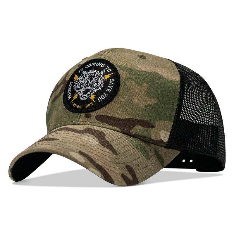 Load image into Gallery viewer, Nobody Is Coming To Save You Patch Snapback Hat