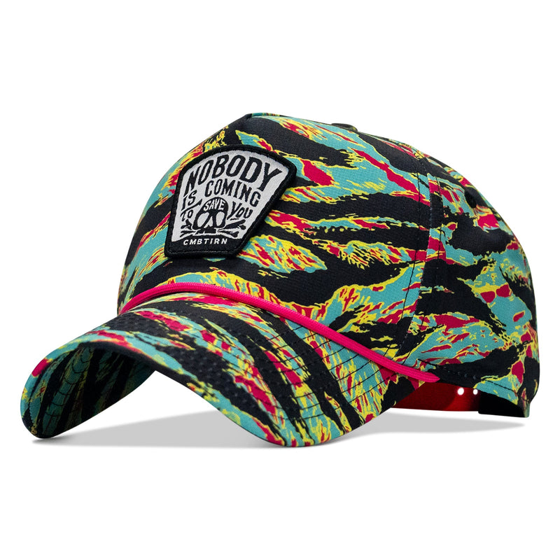 Load image into Gallery viewer, Nobody Is Coming To Save You Skull Patch Waterproof Weekender Snapback