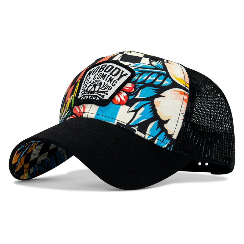 Load image into Gallery viewer, Nobody Is Coming To Save You Skull Patch Original Ripstop Snapback Hat