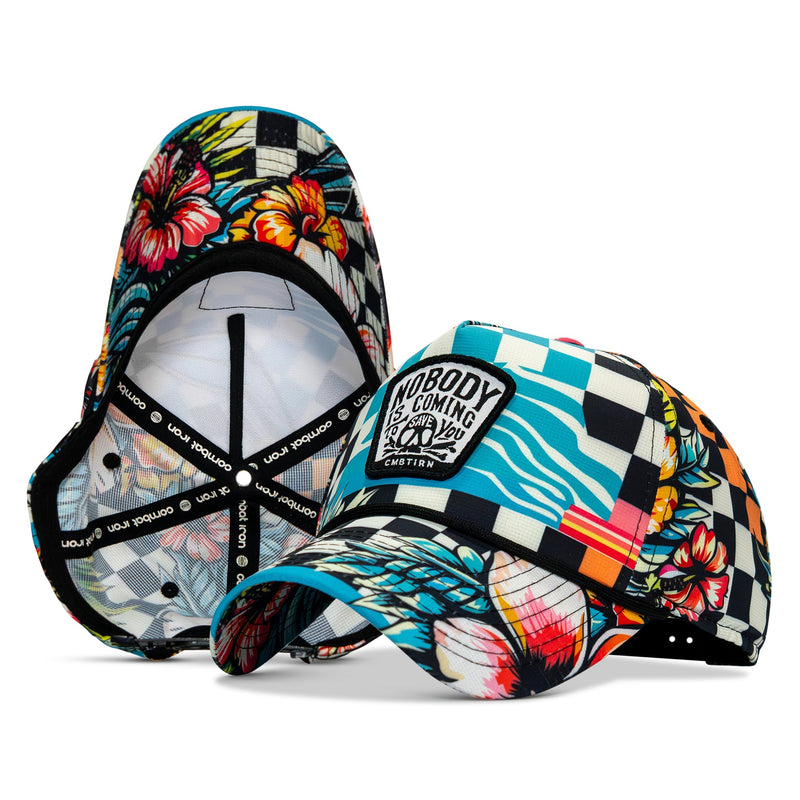 Load image into Gallery viewer, Nobody Is Coming To Save You Skull Patch Waterproof Weekender Snapback