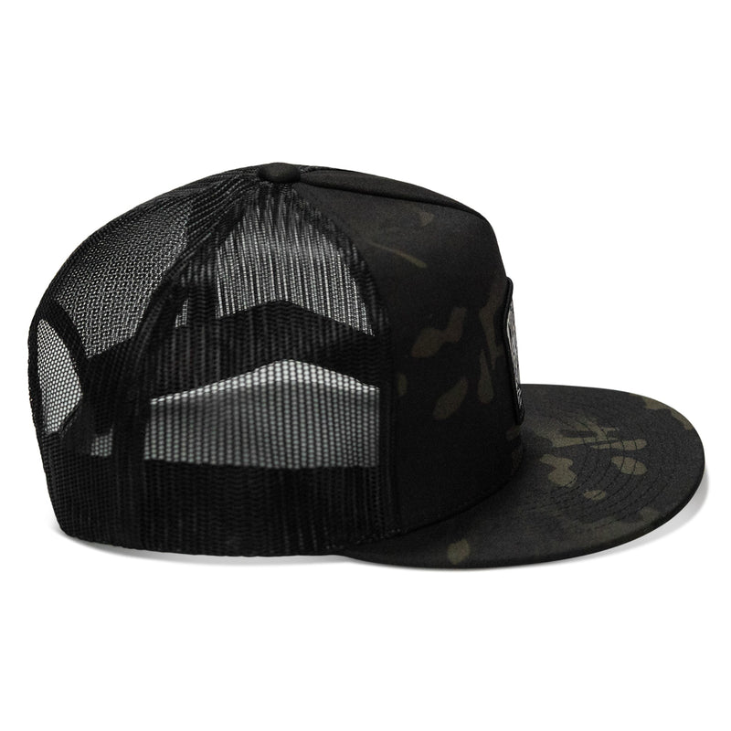 Load image into Gallery viewer, Nobody Is Coming To Save You Skull Patch Flatbill Snapback Hat