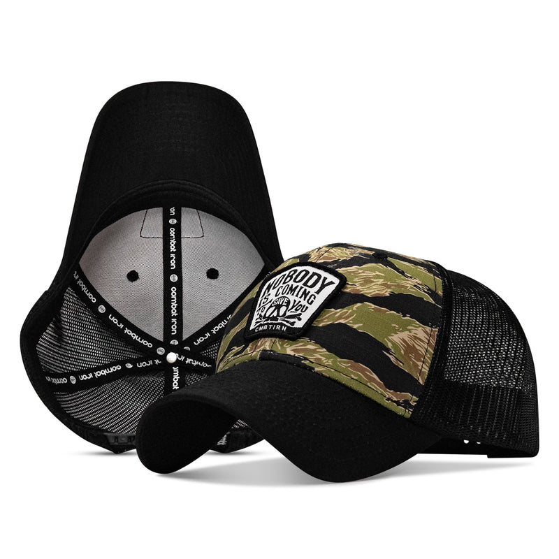 Load image into Gallery viewer, Nobody Is Coming To Save You Skull Patch Original Ripstop Snapback Hat