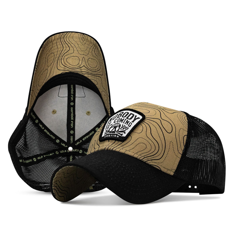 Load image into Gallery viewer, Nobody Is Coming To Save You Skull Patch Original Ripstop Snapback Hat