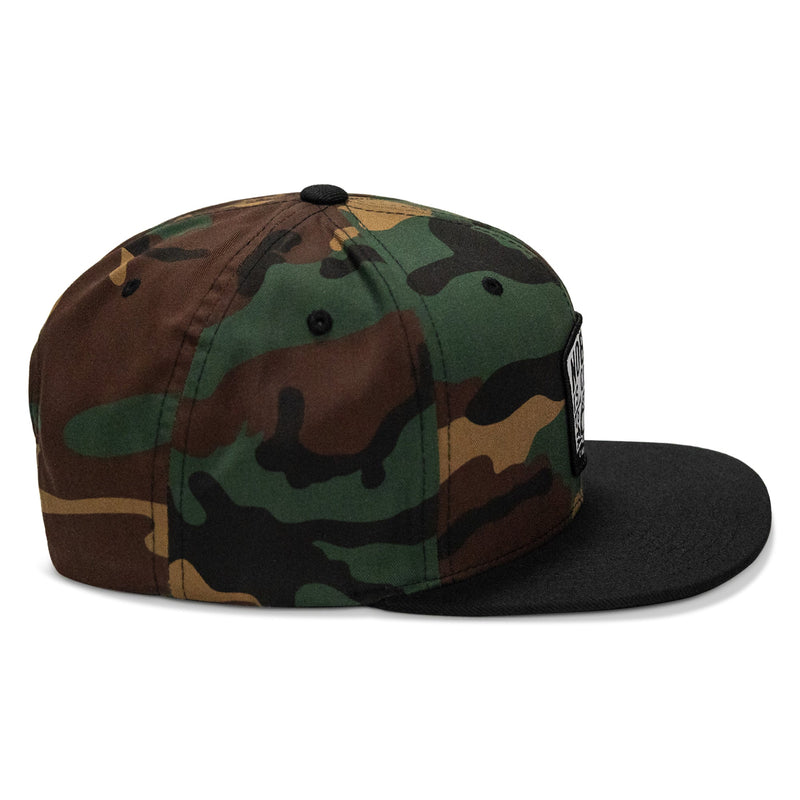 Load image into Gallery viewer, Nobody Is Coming To Save You Skull Patch Flatbill Snapback Hat