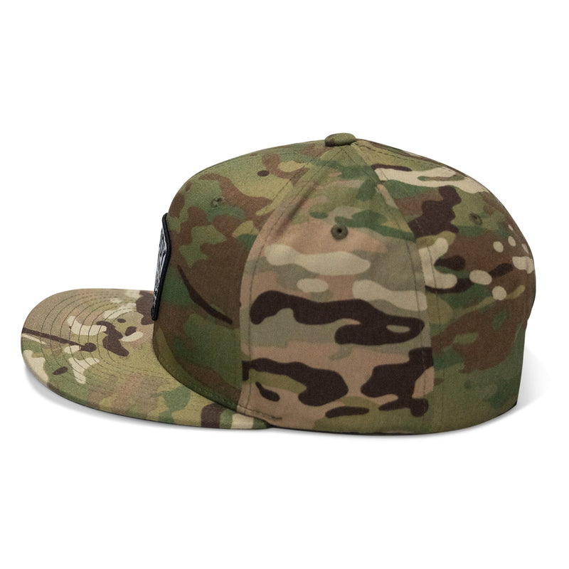Load image into Gallery viewer, Nobody Is Coming To Save You Skull Patch Flatbill Snapback Hat