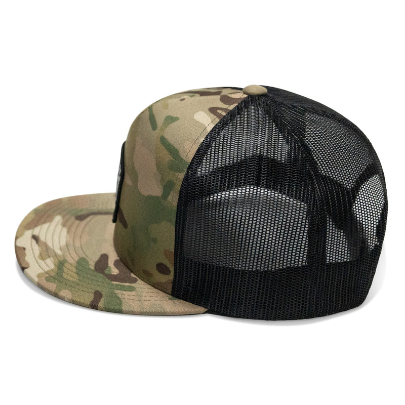 Load image into Gallery viewer, Nobody Is Coming To Save You Skull Patch Flatbill Snapback Hat