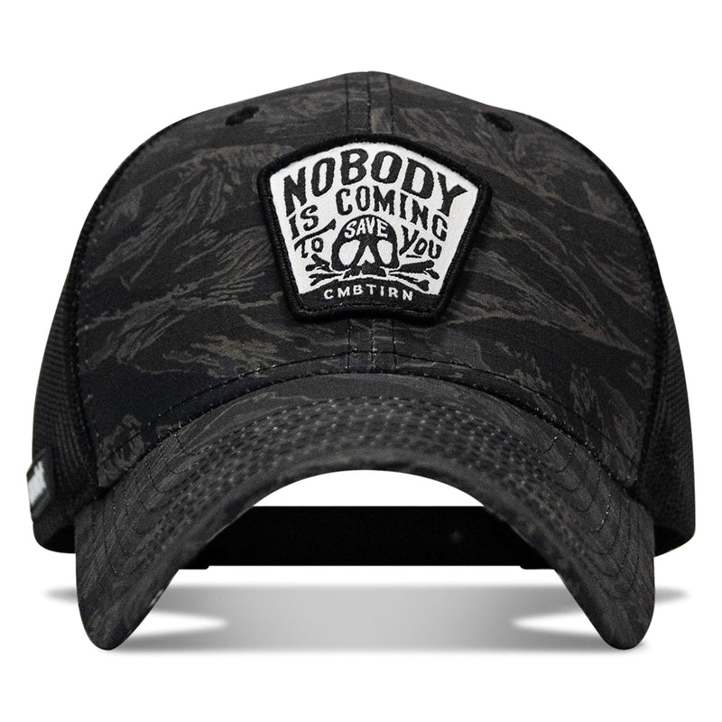 Load image into Gallery viewer, Nobody Is Coming To Save You Skull Patch Original Ripstop Snapback Hat