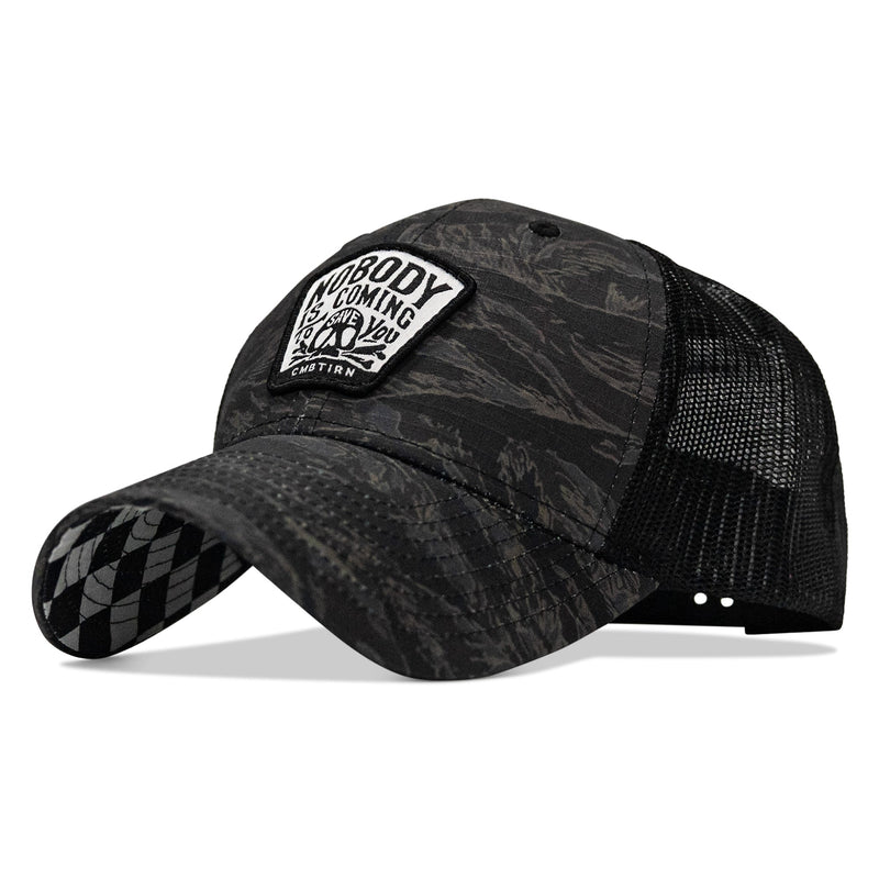 Load image into Gallery viewer, Nobody Is Coming To Save You Skull Patch Original Ripstop Snapback Hat