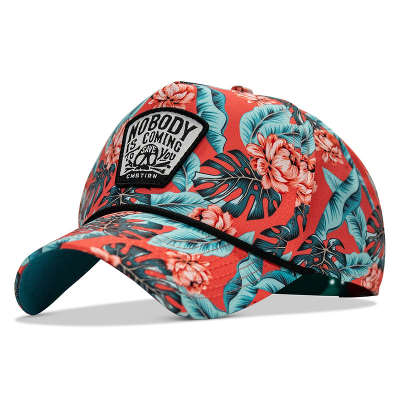 Load image into Gallery viewer, Nobody Is Coming To Save You Skull Patch Waterproof Weekender Snapback