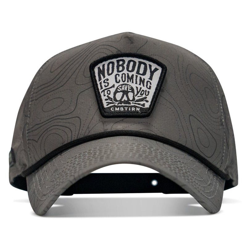 Load image into Gallery viewer, Nobody Is Coming To Save You Skull Patch Waterproof Weekender Snapback