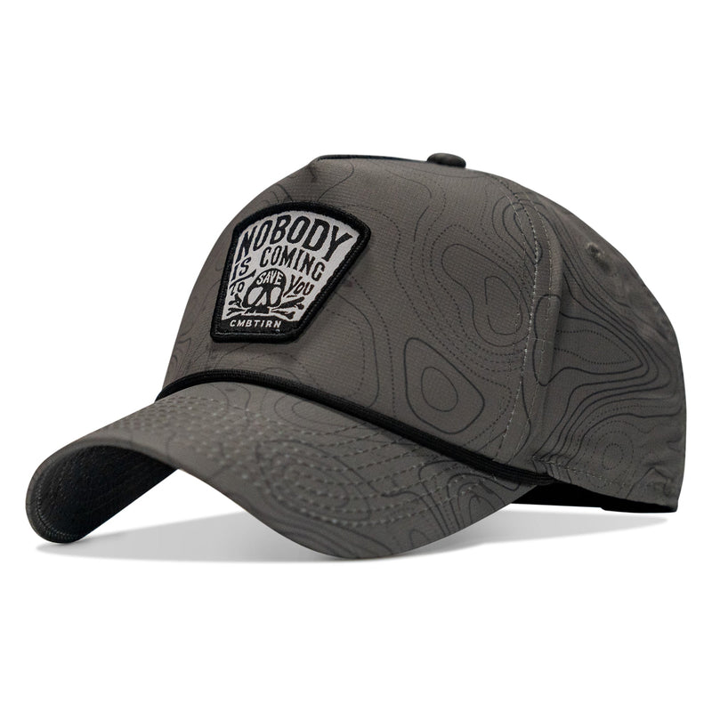 Load image into Gallery viewer, Nobody Is Coming To Save You Skull Patch Waterproof Weekender Snapback