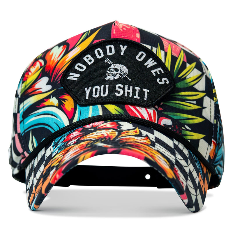 Load image into Gallery viewer, Nobody Owes You Shit Arched Patch Waterproof Weekender Snapback