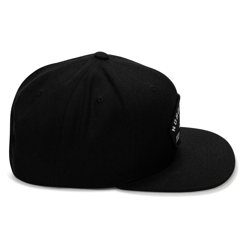Load image into Gallery viewer, Nobody Owes You Shit Arched Patch Flatbill SnapBack Hat