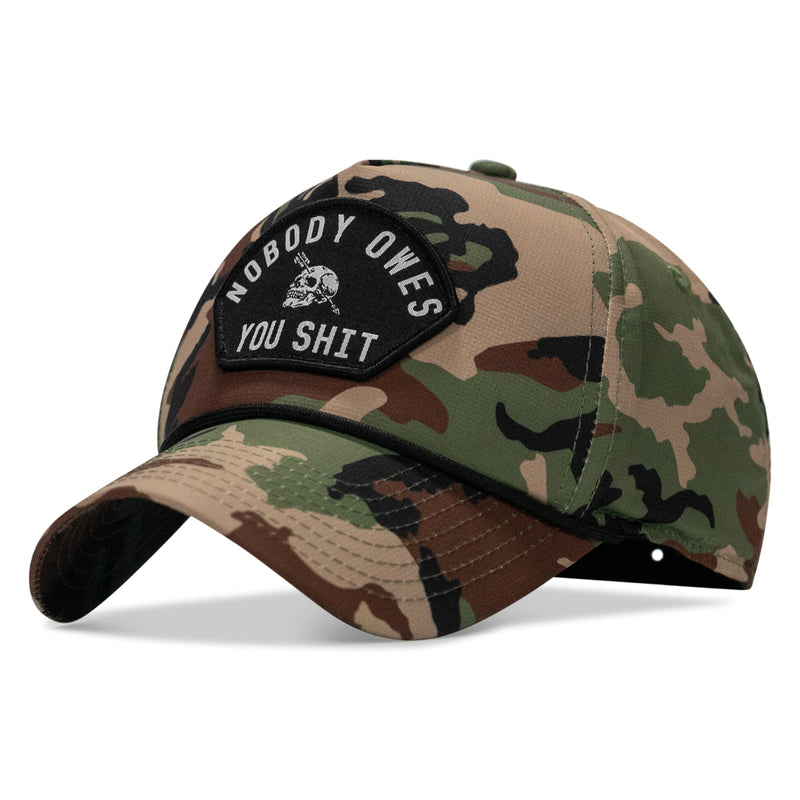 Load image into Gallery viewer, Nobody Owes You Shit Arched Patch Waterproof Weekender Snapback