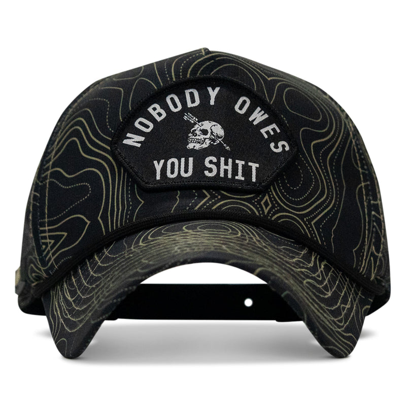 Load image into Gallery viewer, Nobody Owes You Shit Arched Patch Waterproof Weekender Snapback