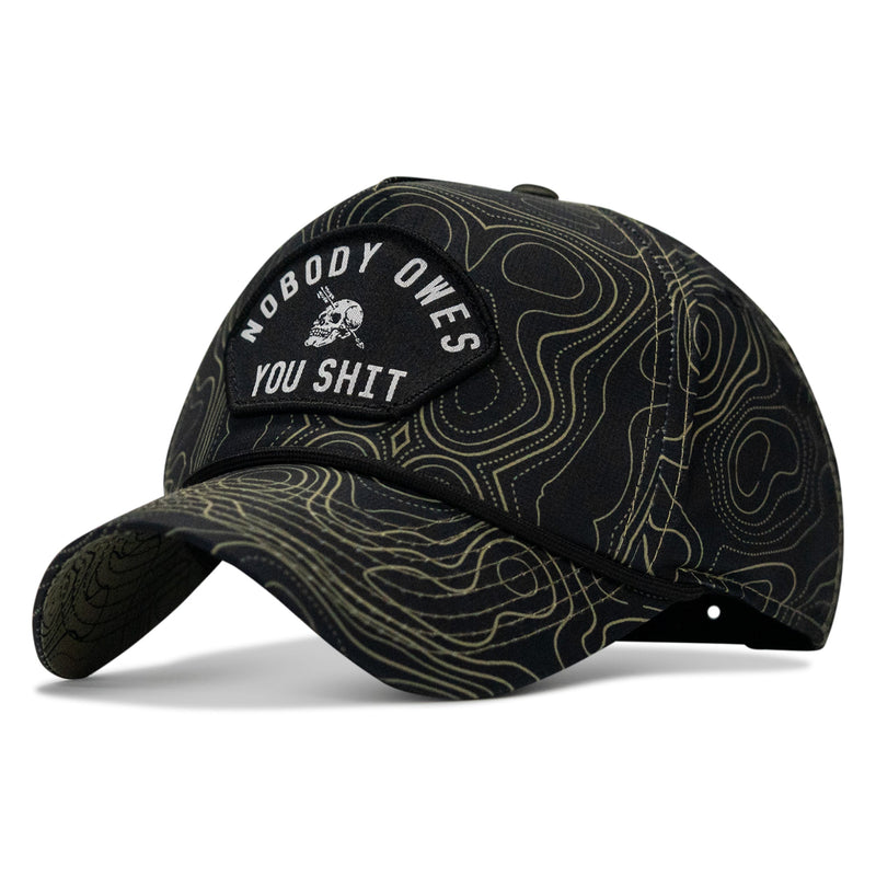 Load image into Gallery viewer, Nobody Owes You Shit Arched Patch Waterproof Weekender Snapback