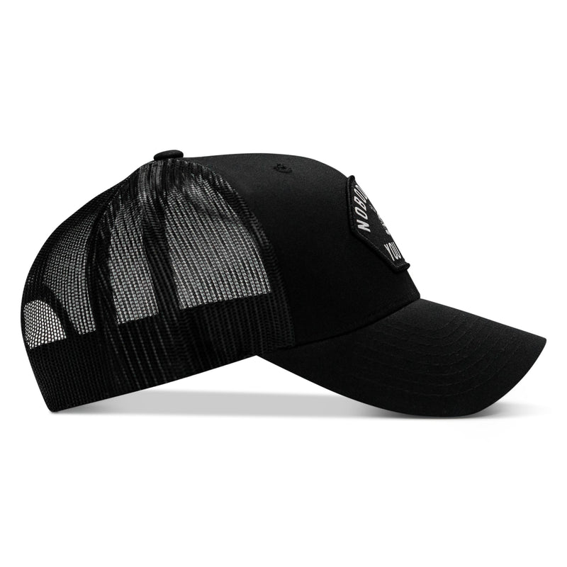 Load image into Gallery viewer, Nobody Owes You Shit Arched Skull Patch Snapback