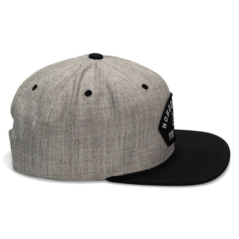 Load image into Gallery viewer, Nobody Owes You Shit Arched Patch Flatbill SnapBack Hat