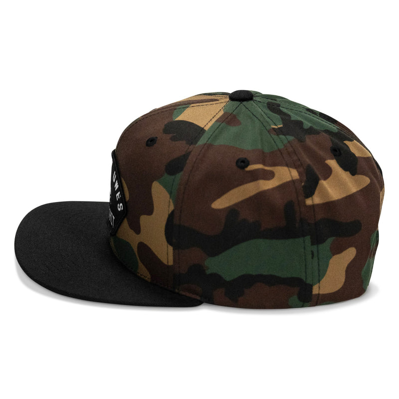 Load image into Gallery viewer, Nobody Owes You Shit Arched Patch Flatbill SnapBack Hat