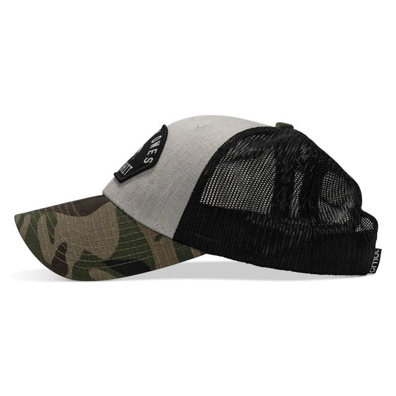 Load image into Gallery viewer, Nobody Owes You Shit Arched Skull Patch Snapback
