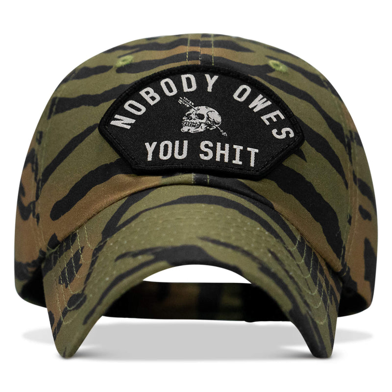 Load image into Gallery viewer, Nobody Owes You Shit Arched Patch Tactical Ripstop Mesh Snapback Hat