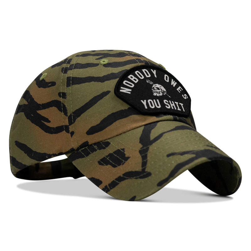 Load image into Gallery viewer, Nobody Owes You Shit Arched Patch Tactical Ripstop Mesh Snapback Hat