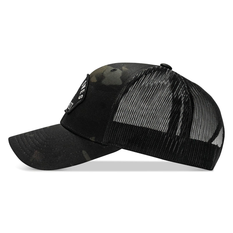 Load image into Gallery viewer, Nobody Owes You Shit Arched Skull Patch Snapback