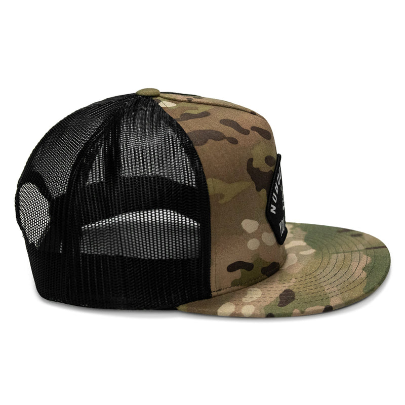 Load image into Gallery viewer, Nobody Owes You Shit Arched Patch Flatbill SnapBack Hat