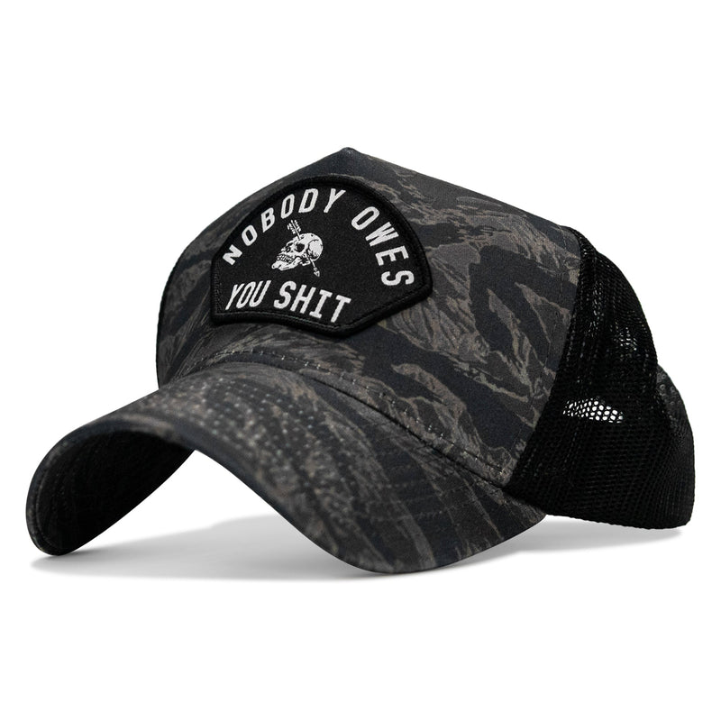 Load image into Gallery viewer, Nobody Owes You Shit Patch Five Panel Breacher Snapback Hat